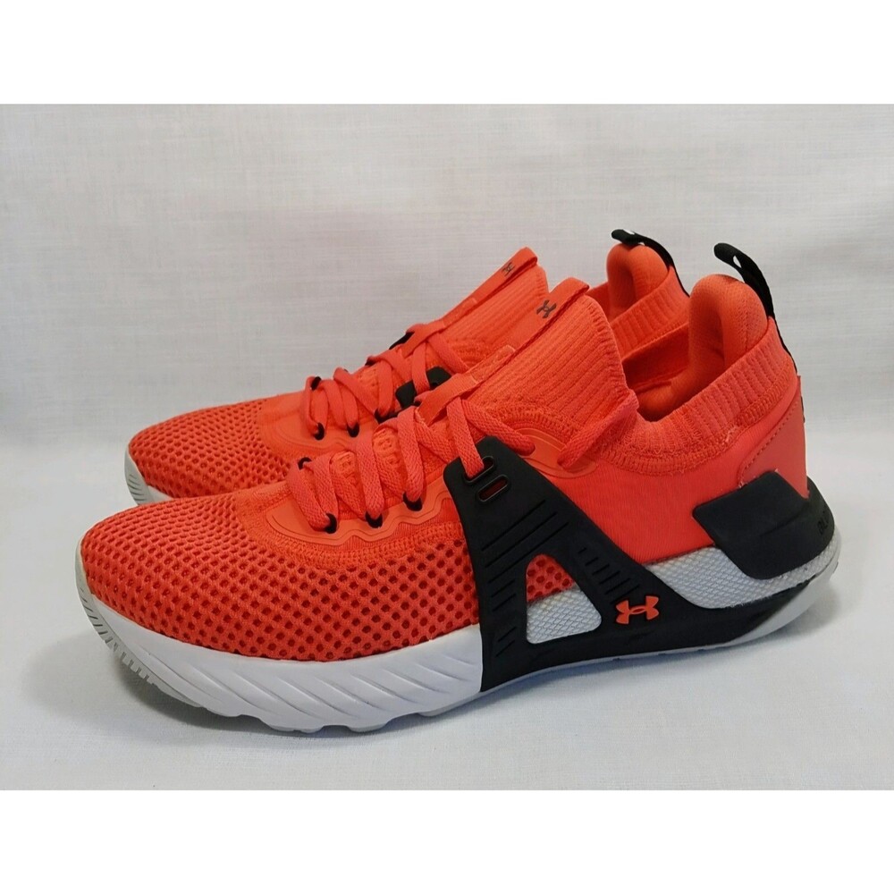 NEW Women's Size 9.5 Under Armour Project Rock 4 Training Shoes Red 3023696-602